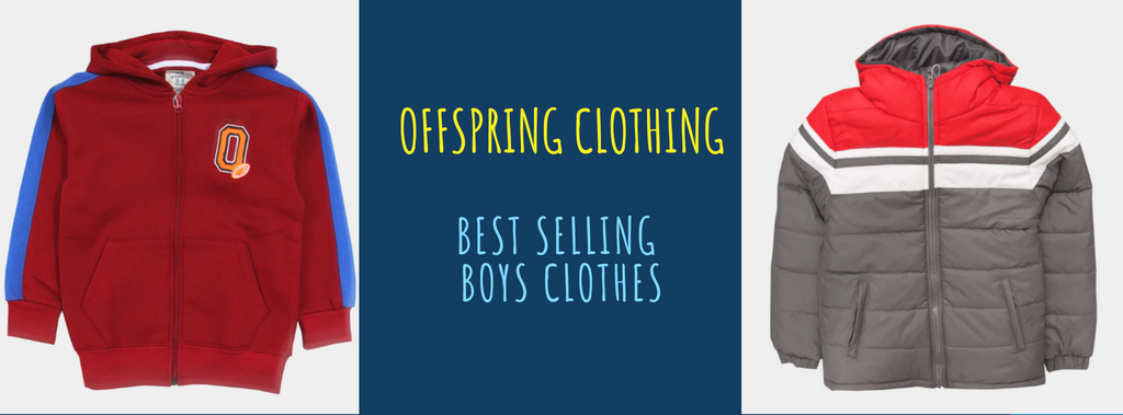 Offspring Clothing Best-Selling Boys Clothes: Boys Fleece Zipper Hoodie & Boys L/S Parachute Jacket