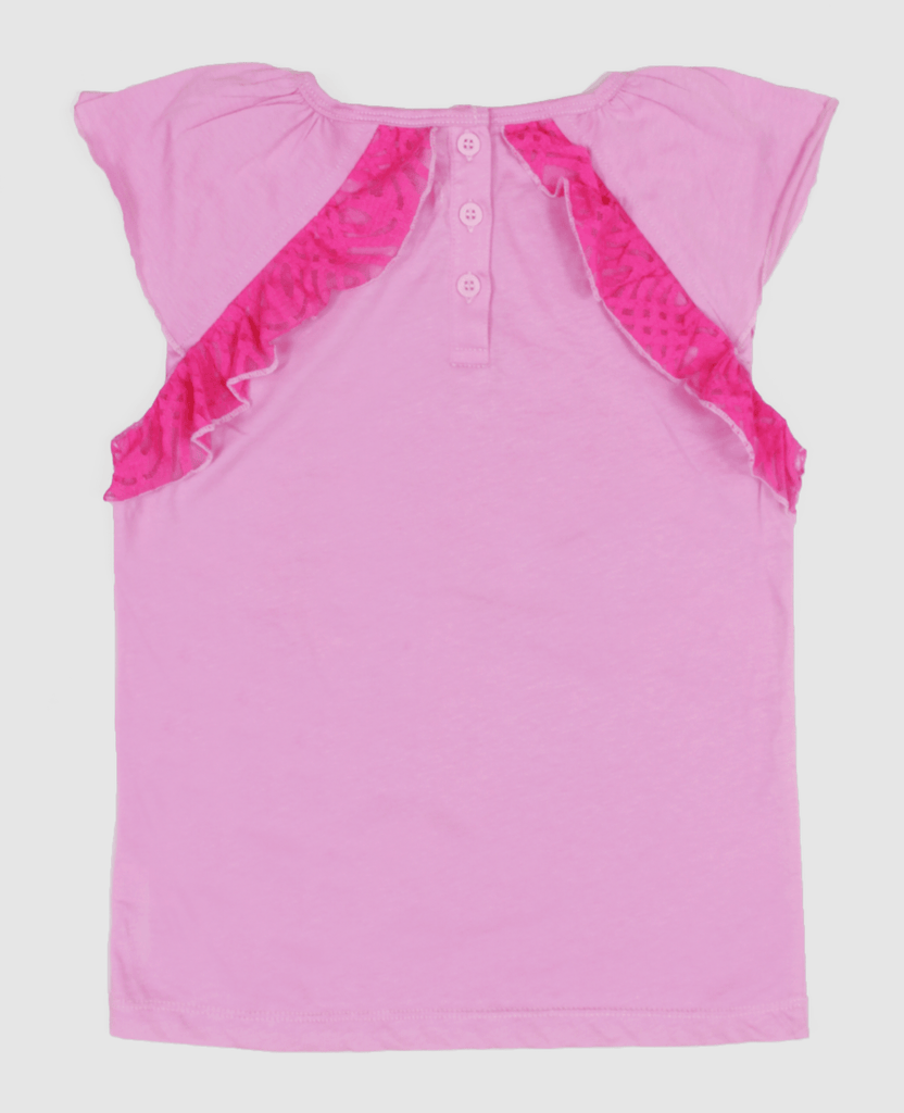 Girls Lace Frilled Top - Offspring