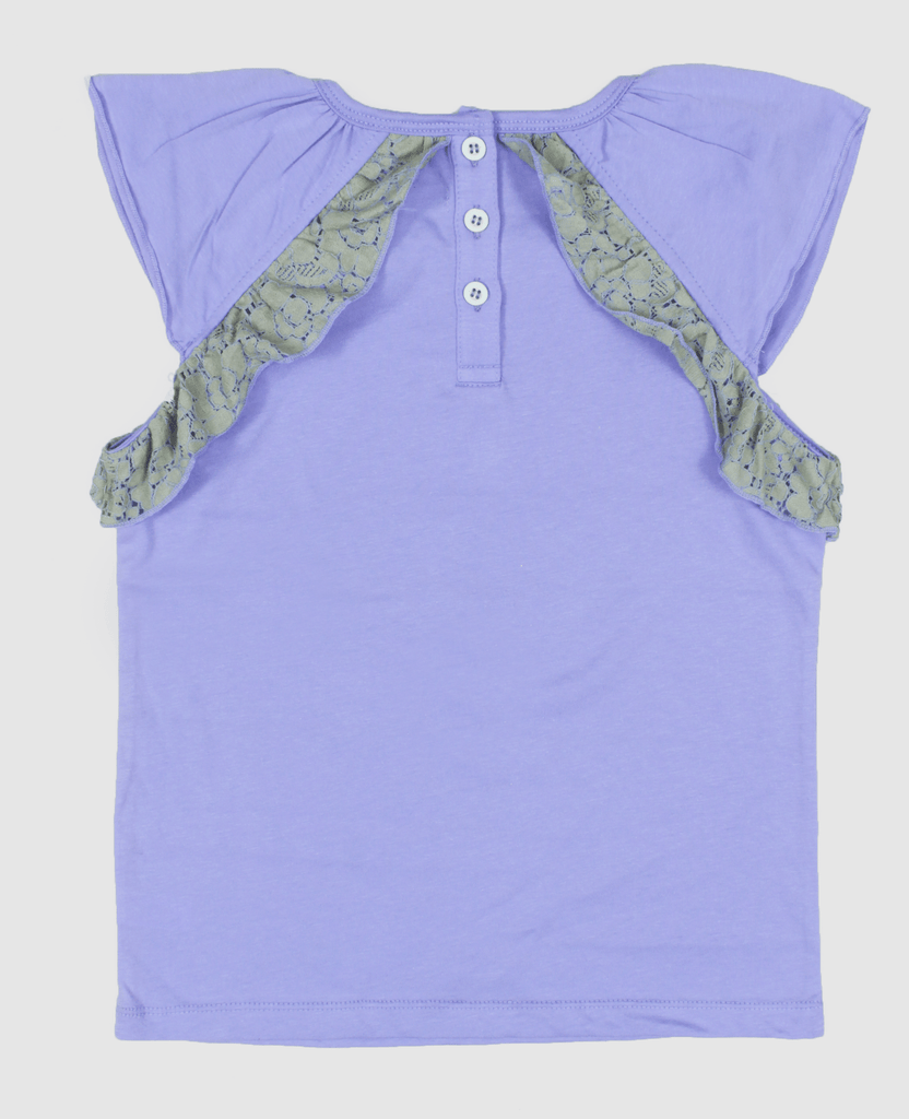 Girls Lace Frilled Top - Offspring