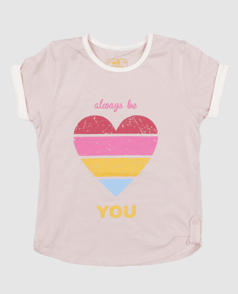 Girls Rounded Graphic Top - Offspring